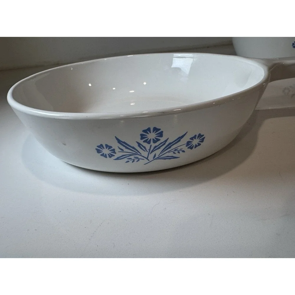 CorningWare Vintage Cornflower Set of 3 - Saucepans & Skillet P 82 B